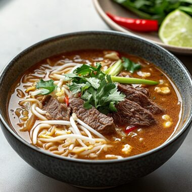 Satay Beef Noodle Soup