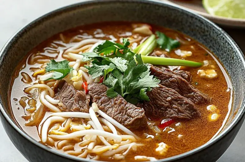 Satay Beef Noodle Soup