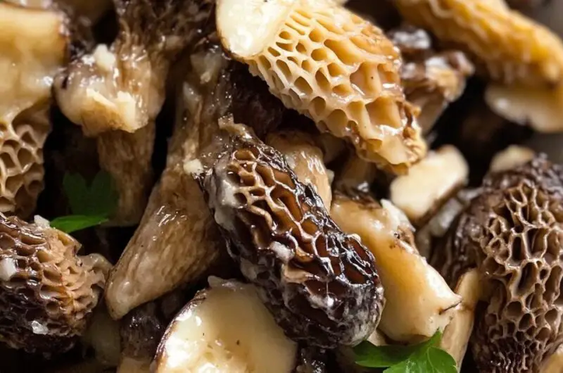 Sautéed Morel Mushrooms with Butter and Garlic
