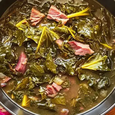Slow Cooker Collard Greens with Ham Hocks 3 Slow Cooker Collard Greens with Ham Hocks