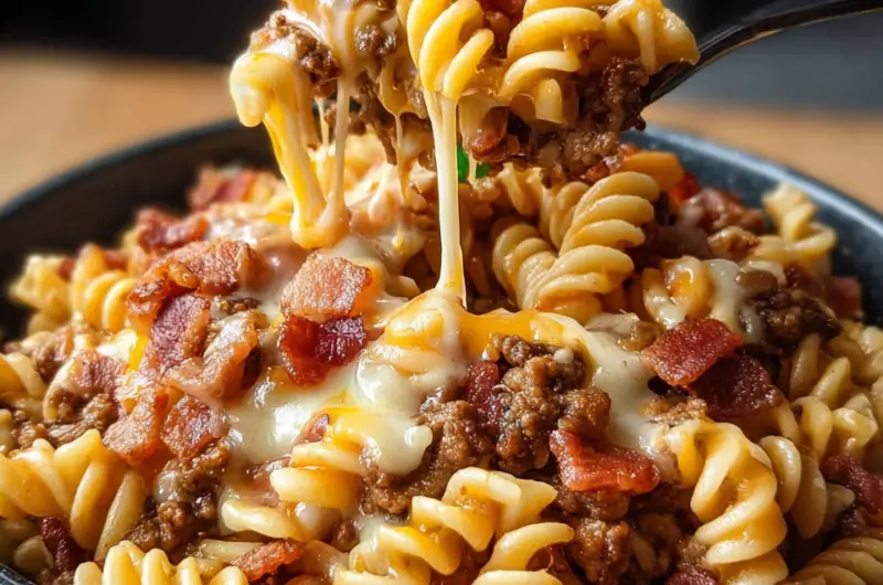 Loaded Bacon Cheeseburger Pasta