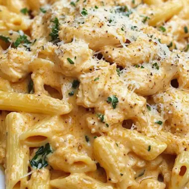 Easy Crockpot Creamy Chicken Pasta