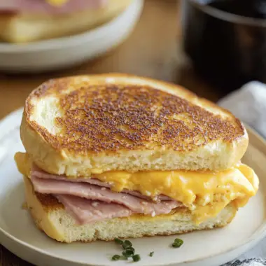 Egg and Ham Breakfast Sandwich
