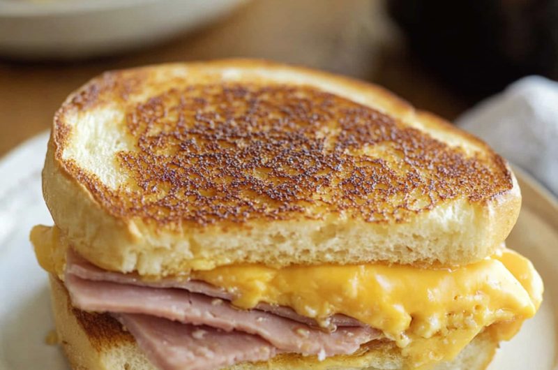 Egg and Ham Breakfast Sandwich