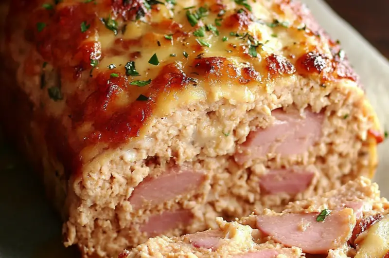 Low Carb Chicken Cordon Bleu Meatloaf