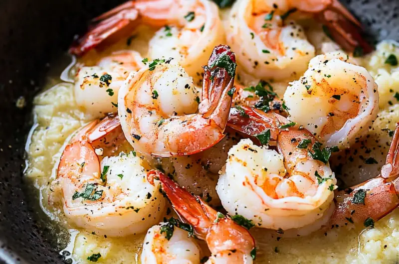Prosecco Butter Poached Shrimp