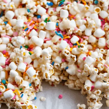 Funfetti Marshmallow Popcorn Treats