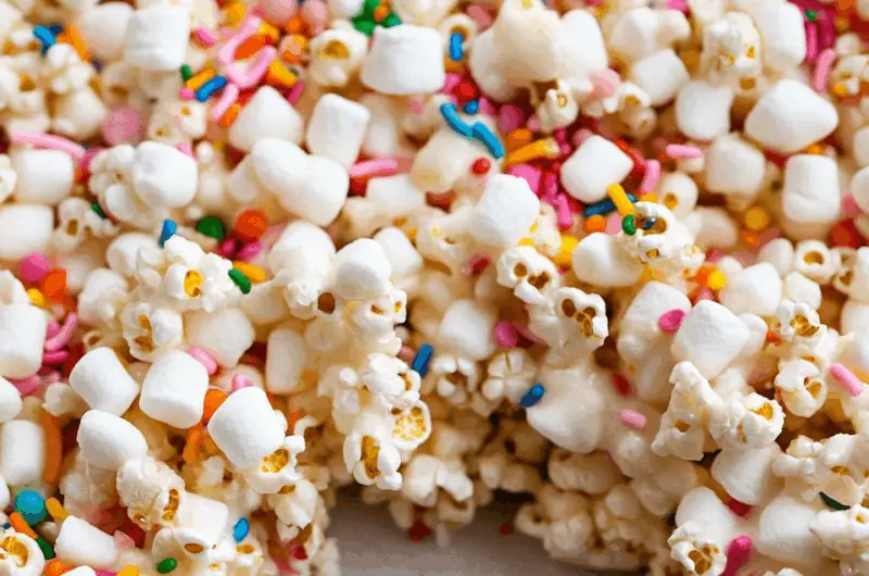 Funfetti Marshmallow Popcorn Treats