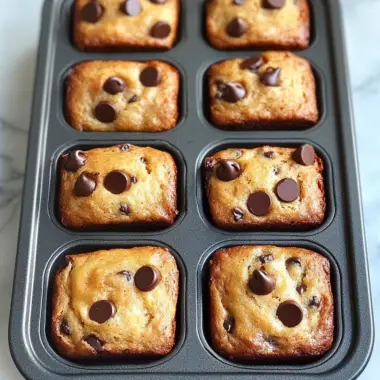 Mini Chocolate Chip Banana Bread