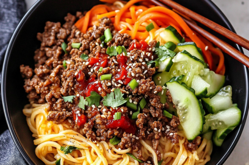 Firecracker Beef Noodle Bowls