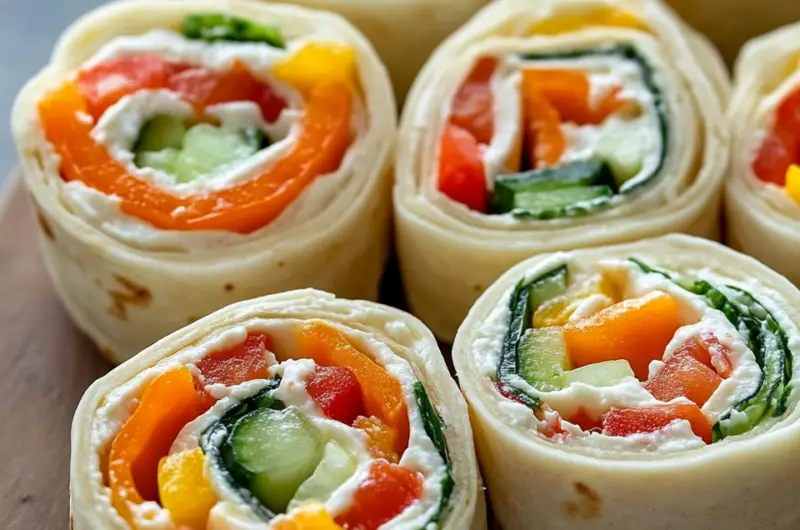 Fresh Vegetable Tortilla Roll-Ups