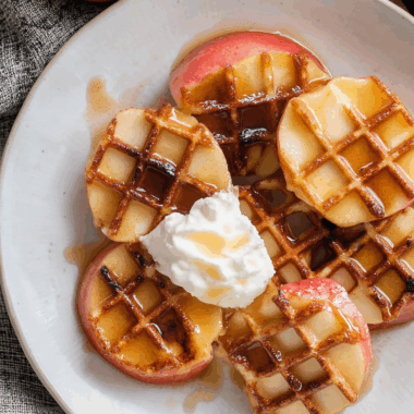 Waffle Iron Baked Apples