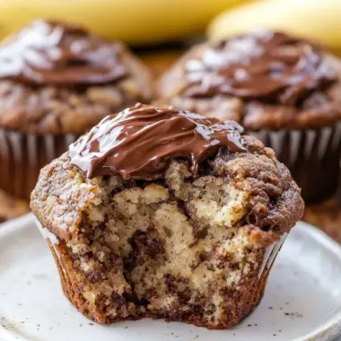 Nutella Banana Muffins