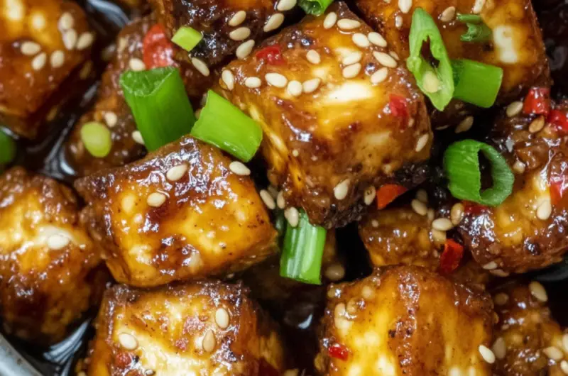 Air-Fried Hot Honey Tofu Bites