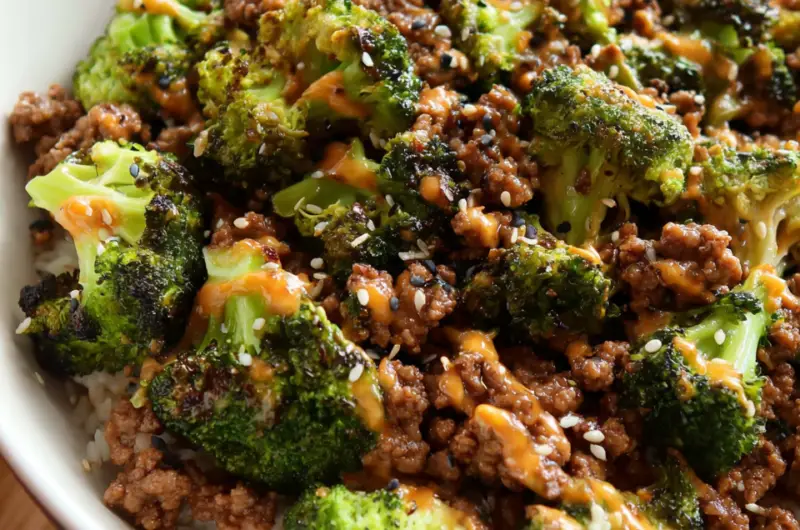 Easy Teriyaki Ground Beef and Broccoli