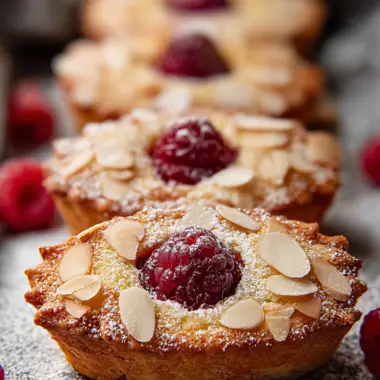 Almond Raspberry Financiers