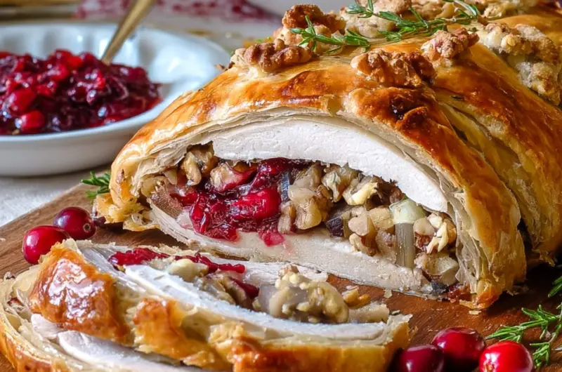Cranberry Hazelnut Turkey Wellington