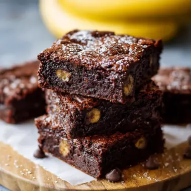 Flourless Banana Brownies