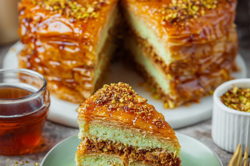 Honey Baklava Cake