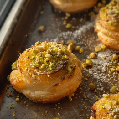Pistachio Orange Puff Pastries
