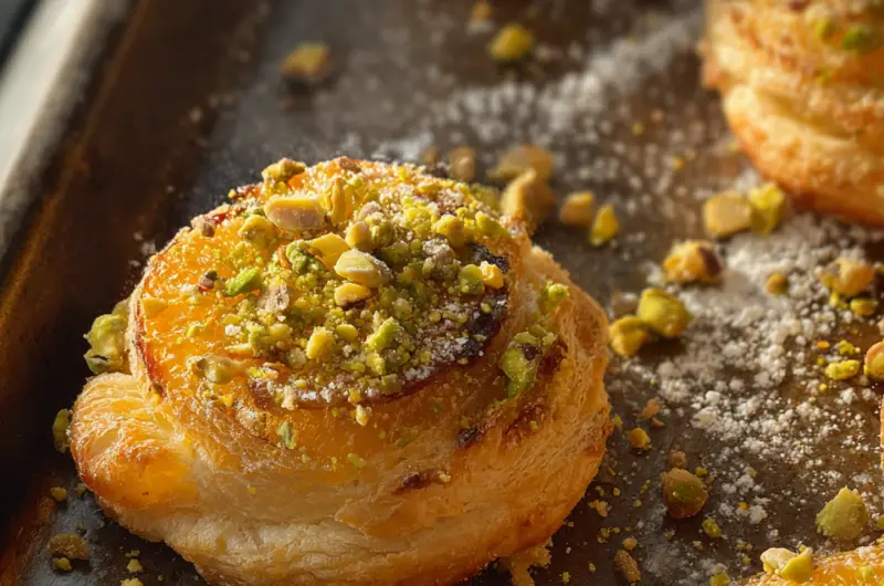 Pistachio Orange Puff Pastries