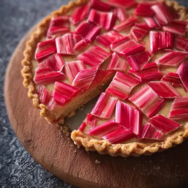 Rhubarb Frangipane Tart