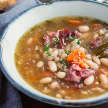 Hearty Crock Pot Ham and Bean Soup