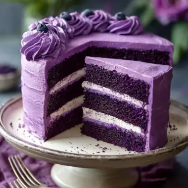 Royal Purple Velvet Cake