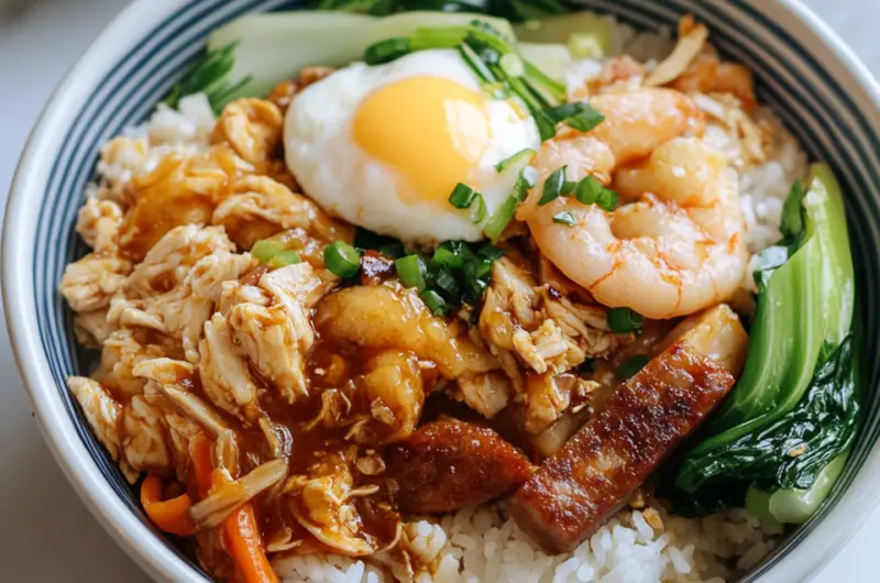 Ban Fan (Chinese Mixed Rice Bowl)