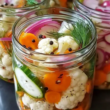 Easy Refrigerator Pickled Vegetables