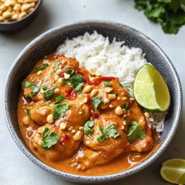 Slow Cooker Satay Chicken