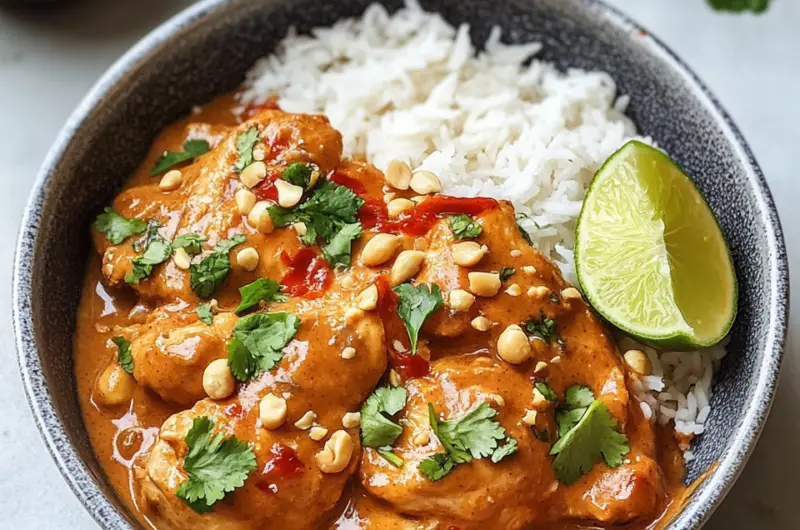 Slow Cooker Satay Chicken