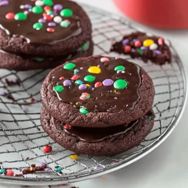 Fudgy Cosmic Brownie Cookies
