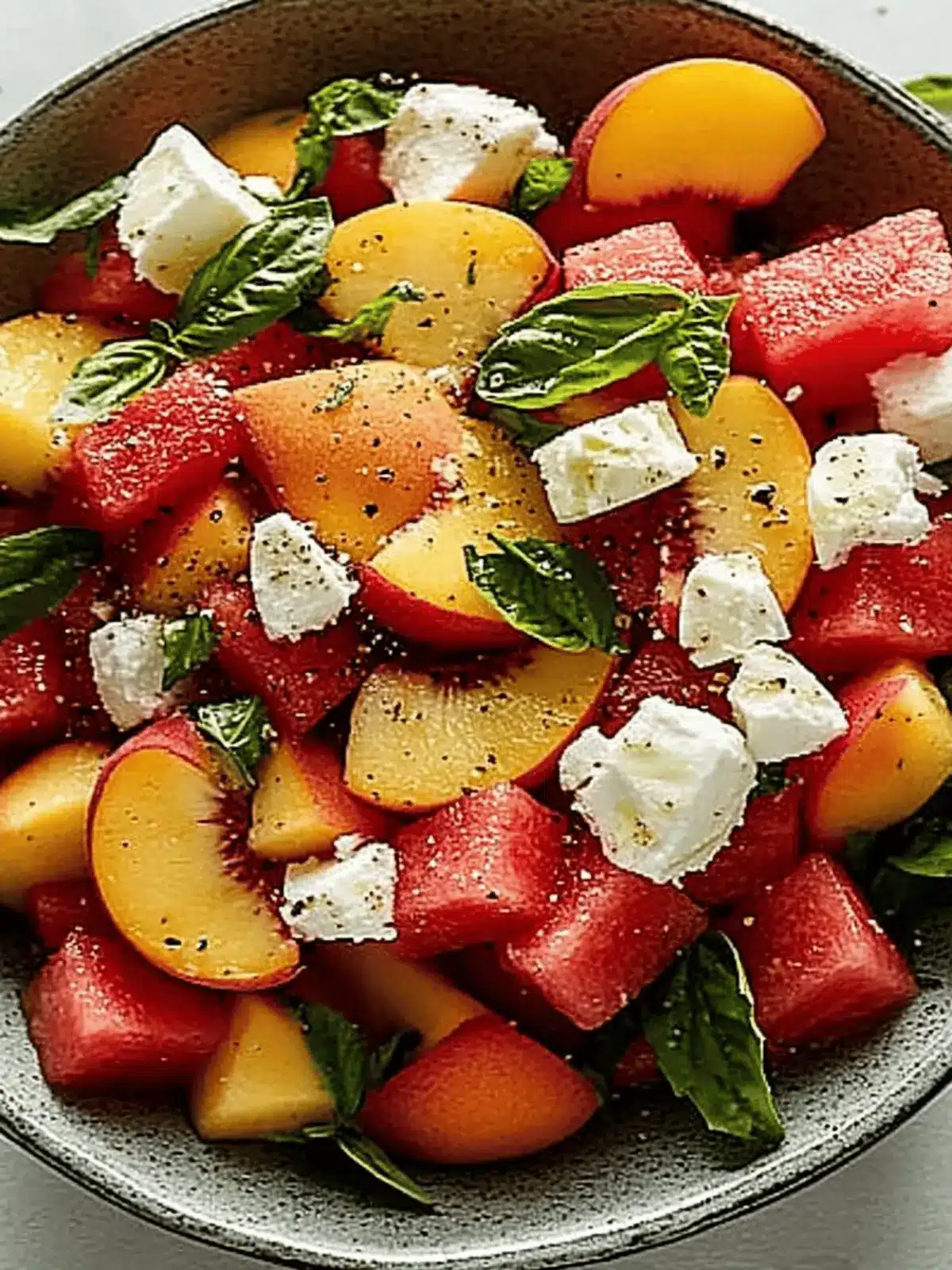 Peach Salad with Watermelon: A Refreshing Summer Delight 5 Peach Salad with Watermelon
