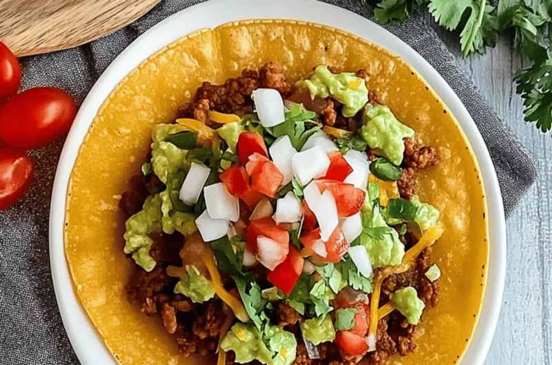 Crispy Navajo Taco Recipe: Quick Fry Bread for Taco Night 1 Navajo Taco