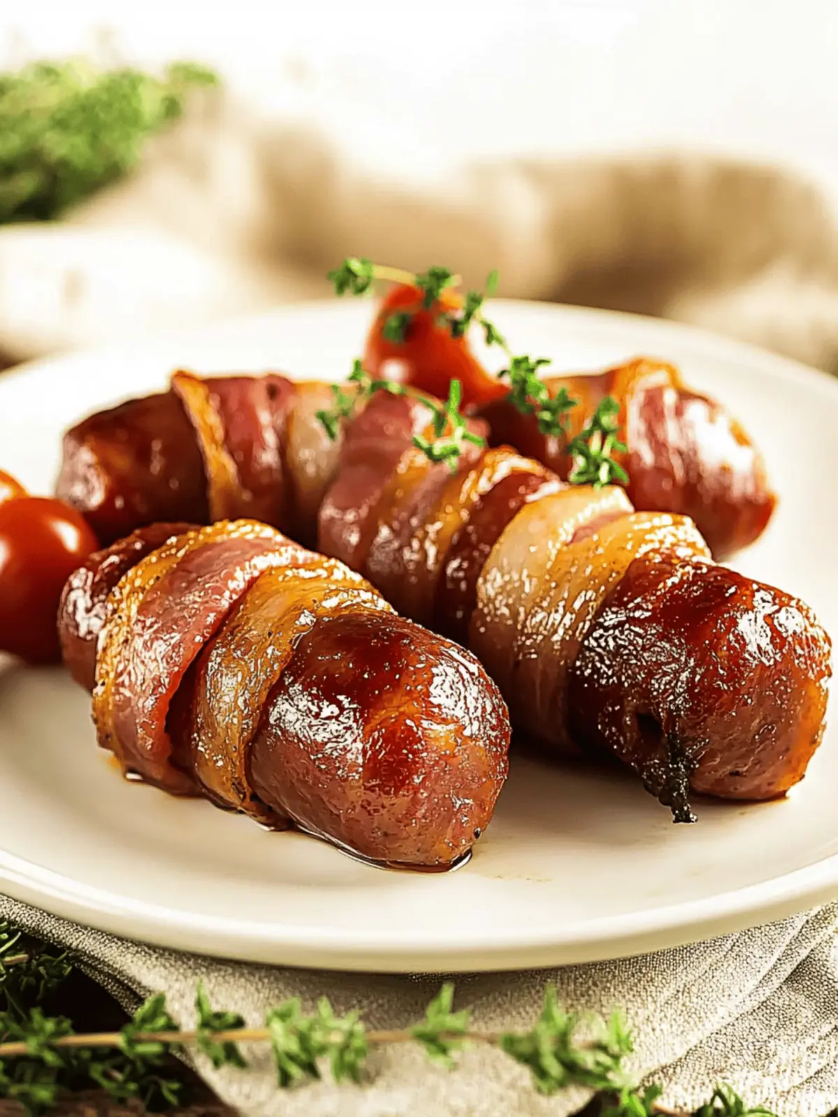 Bacon Wrapped Smokies
