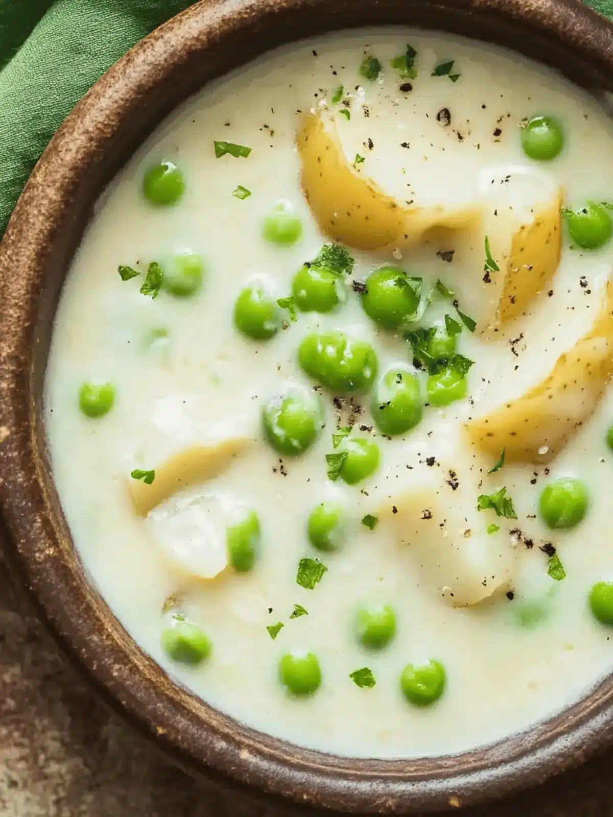 Creamed Peas And Potatoes