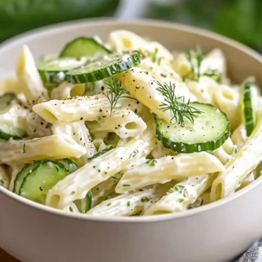 Healthy Cucumber Pasta Salad