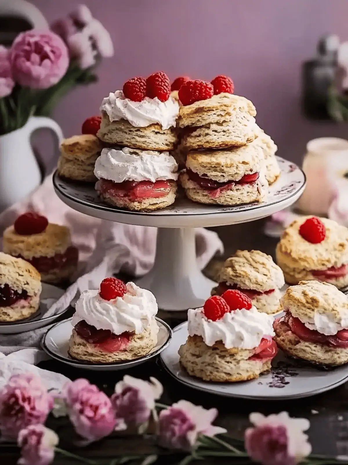 Sourdough Scones with Rhubarb