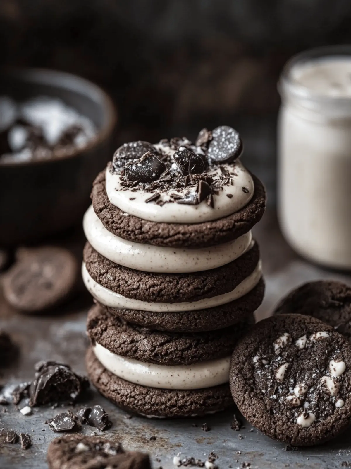 Cookies and Cream Milkshake Cookies
