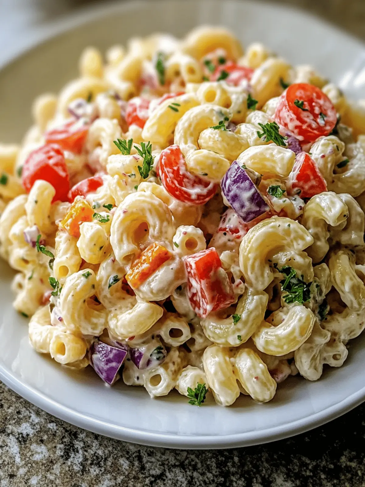 Tangy Italian Macaroni Salad That Steals the Show Every Time 4 Tangy Italian Macaroni Salad