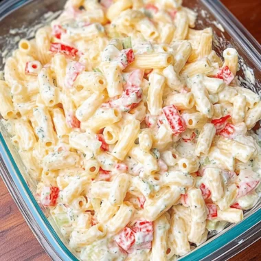 Cheddar Sour Cream Macaroni Salad: Deli-Style Comfort Awaits 9 Cheddar Sour Cream Macaroni Salad