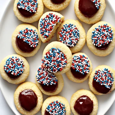 Shortbread Thumbprint Cookies