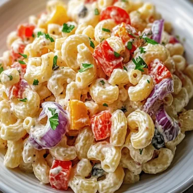 Tangy Italian Macaroni Salad