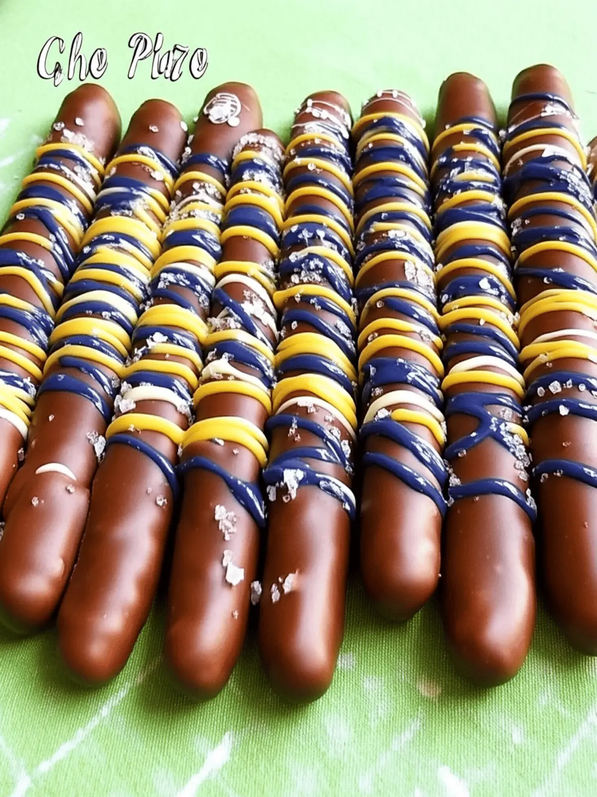 Chocolate Football Pretzel Rods