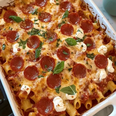 Pepperoni Pasta Bake
