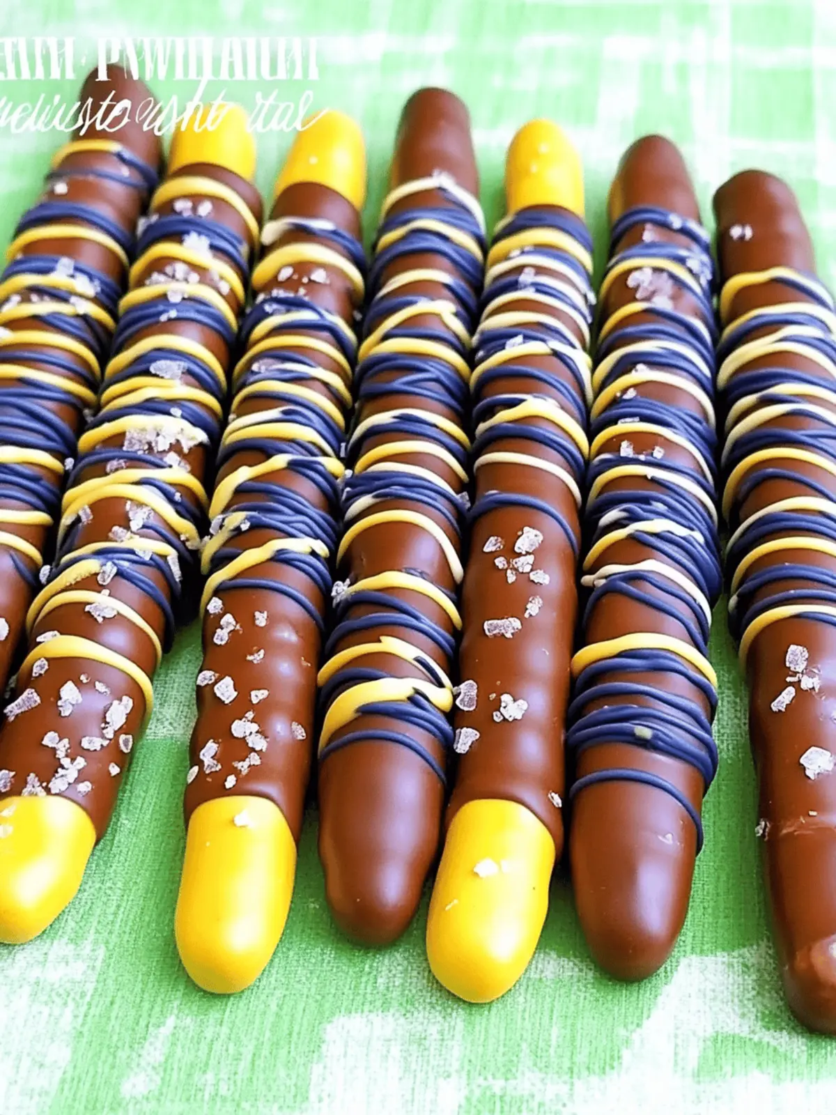 Delicious Chocolate Football Pretzel Rods for Game Day Fun