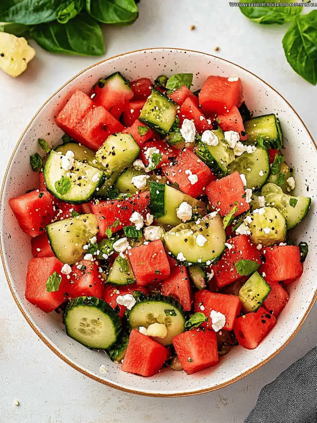 Viral Watermelon Summer Salad