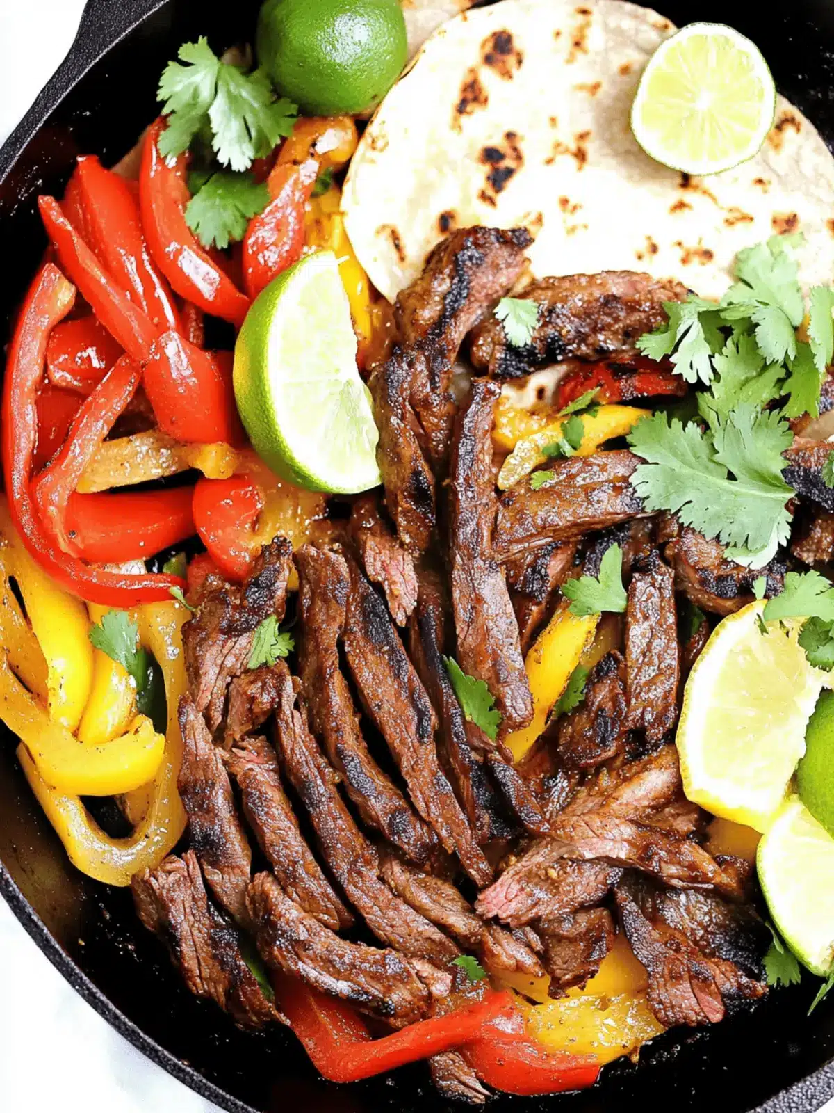 Flank Steak Fajitas