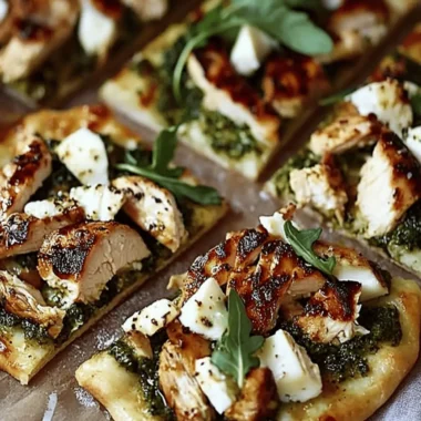 Pesto Chicken Flatbread